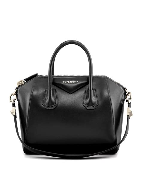 givenchy antigona mini box calf satchel bag black|Givenchy mini top handle bag.